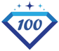 100 Diamonds Logo